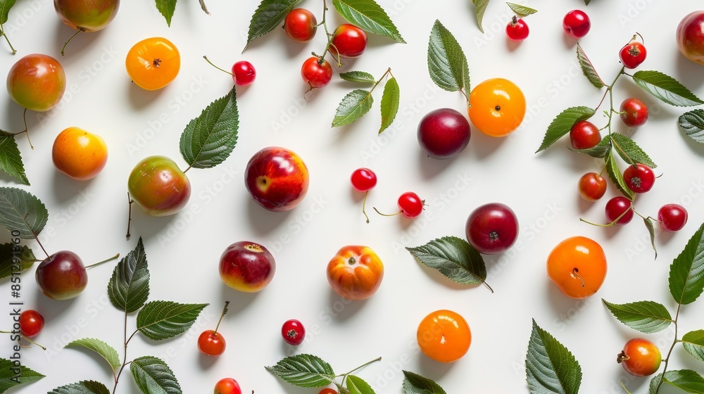 composition table scattered with kakadu plum, camu camu, acerola, indian goosebery, rose hip, and guava composition table scattered with kakadu plum, camu camu, acerola, indian goosebery, rose hip, and guava