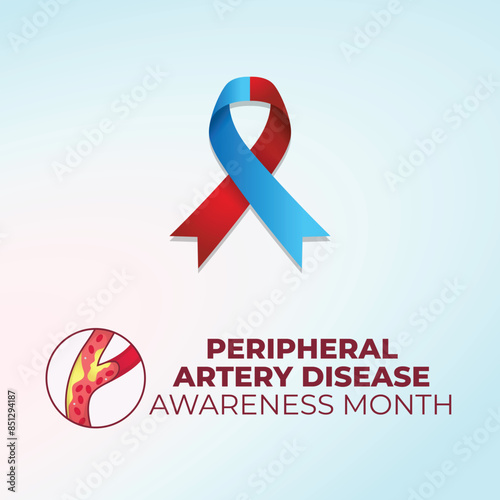 vector graphic of National Peripheral Artery Disease Awareness Month ideal for National Peripheral Artery Disease Awareness Month celebration.