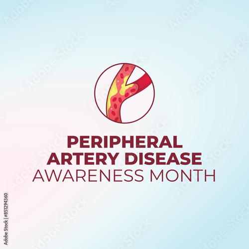 vector graphic of National Peripheral Artery Disease Awareness Month ideal for National Peripheral Artery Disease Awareness Month celebration.