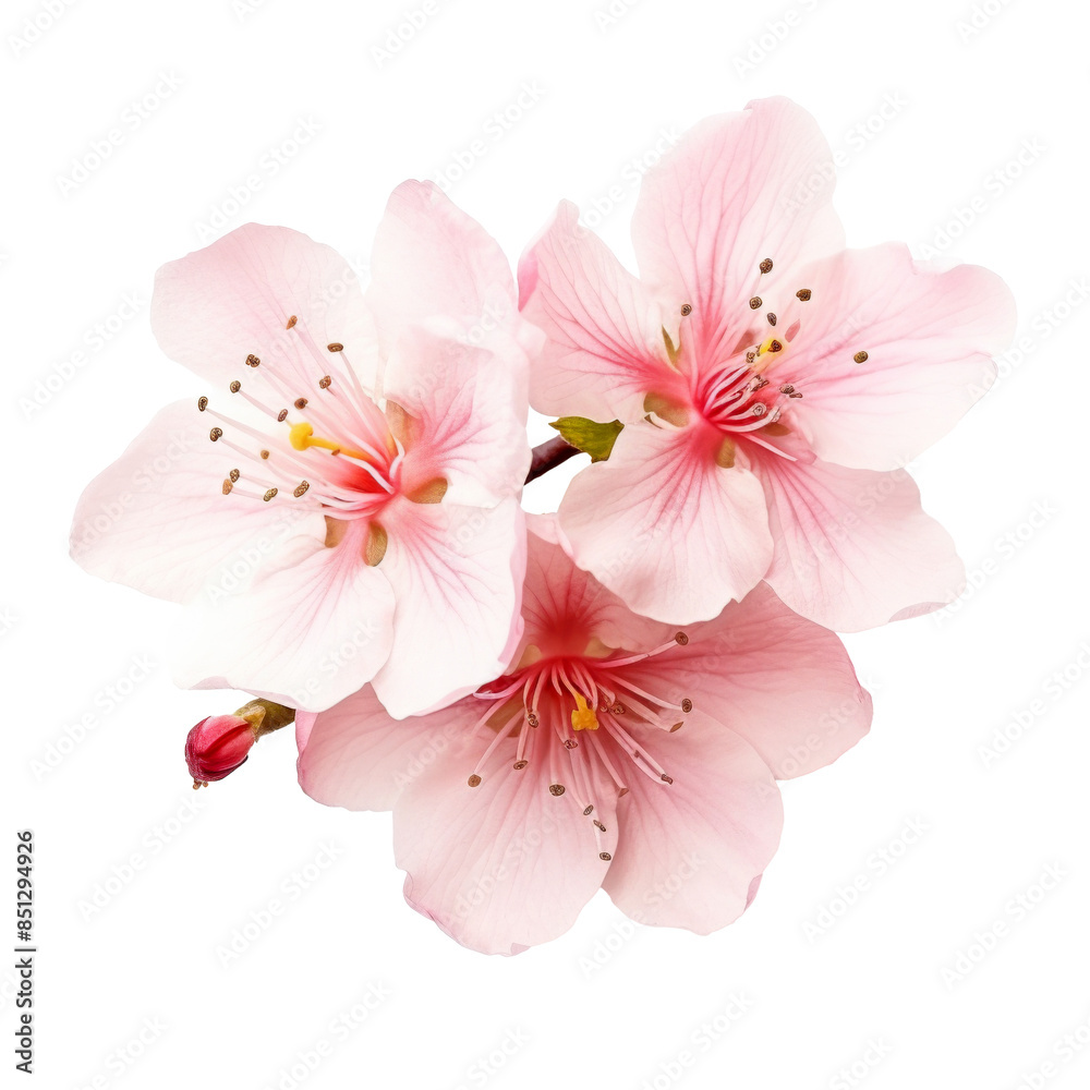 color sakura isolated on white color sakura isolated on white