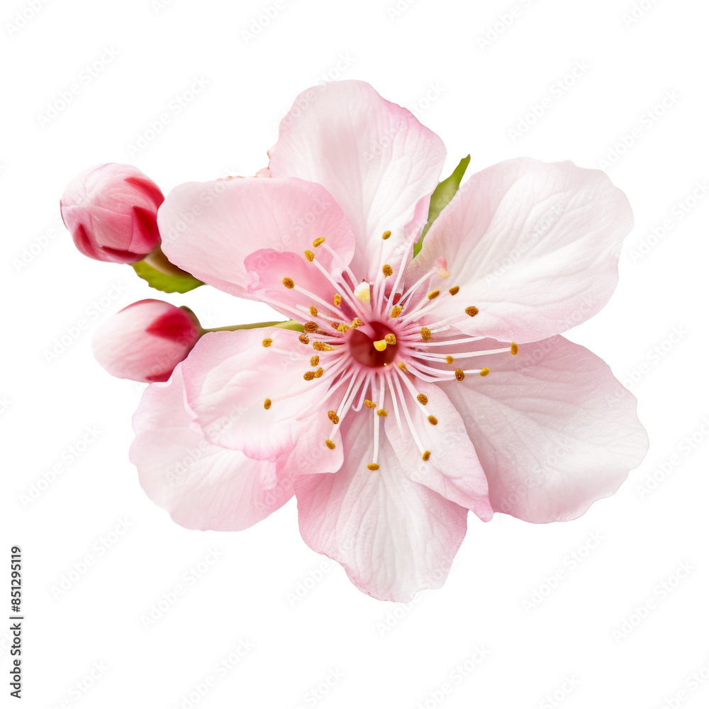 Naklejka premium color sakura isolated on white