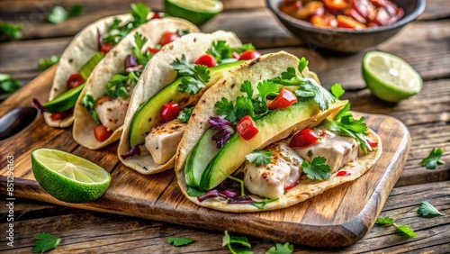 A Delicious And Healthy Fish Taco Recipe That Is Perfect For A Quick And Easy Weeknight Meal. photo