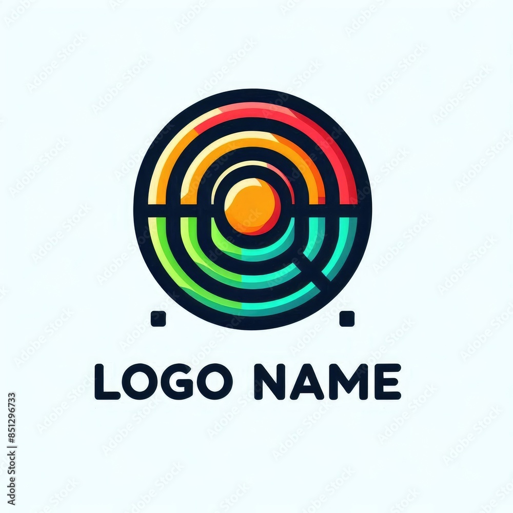Futuristic Abstract Logo: Boundless Creativity Futuristic Abstract Logo: Boundless Creativity
