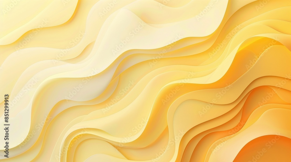 Fototapeta premium Light yellow background with abstract splashes