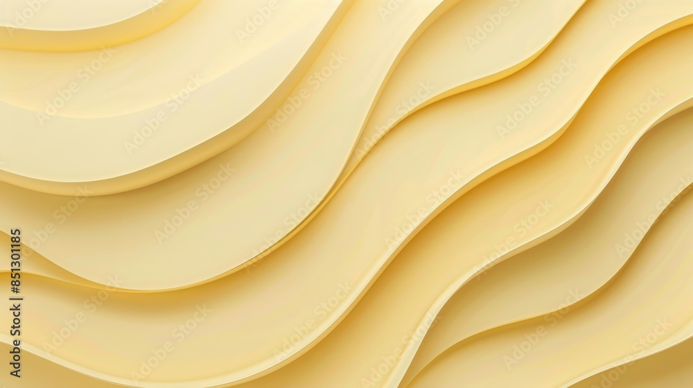 Obraz premium Light yellow background with leaf illustrations