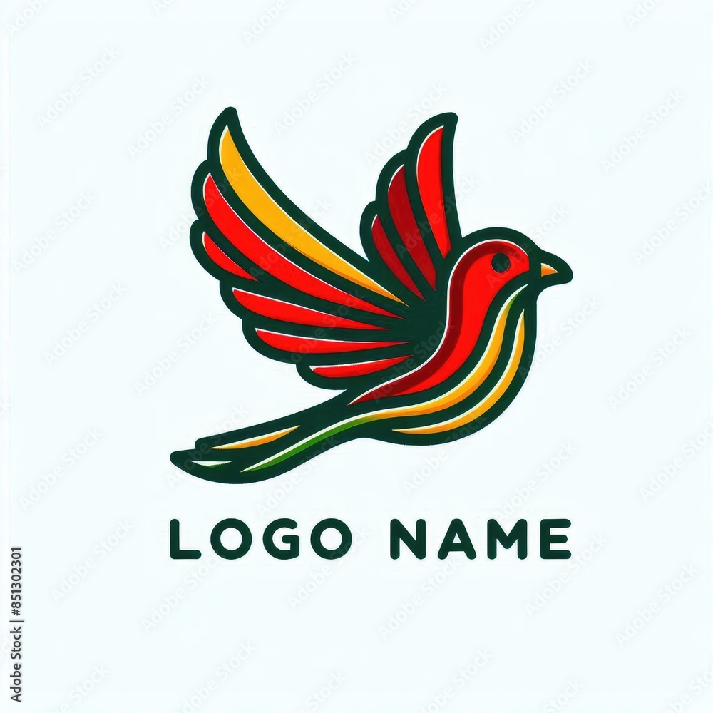 Obraz premium Bird Logo: Elegance and Freedom in Design