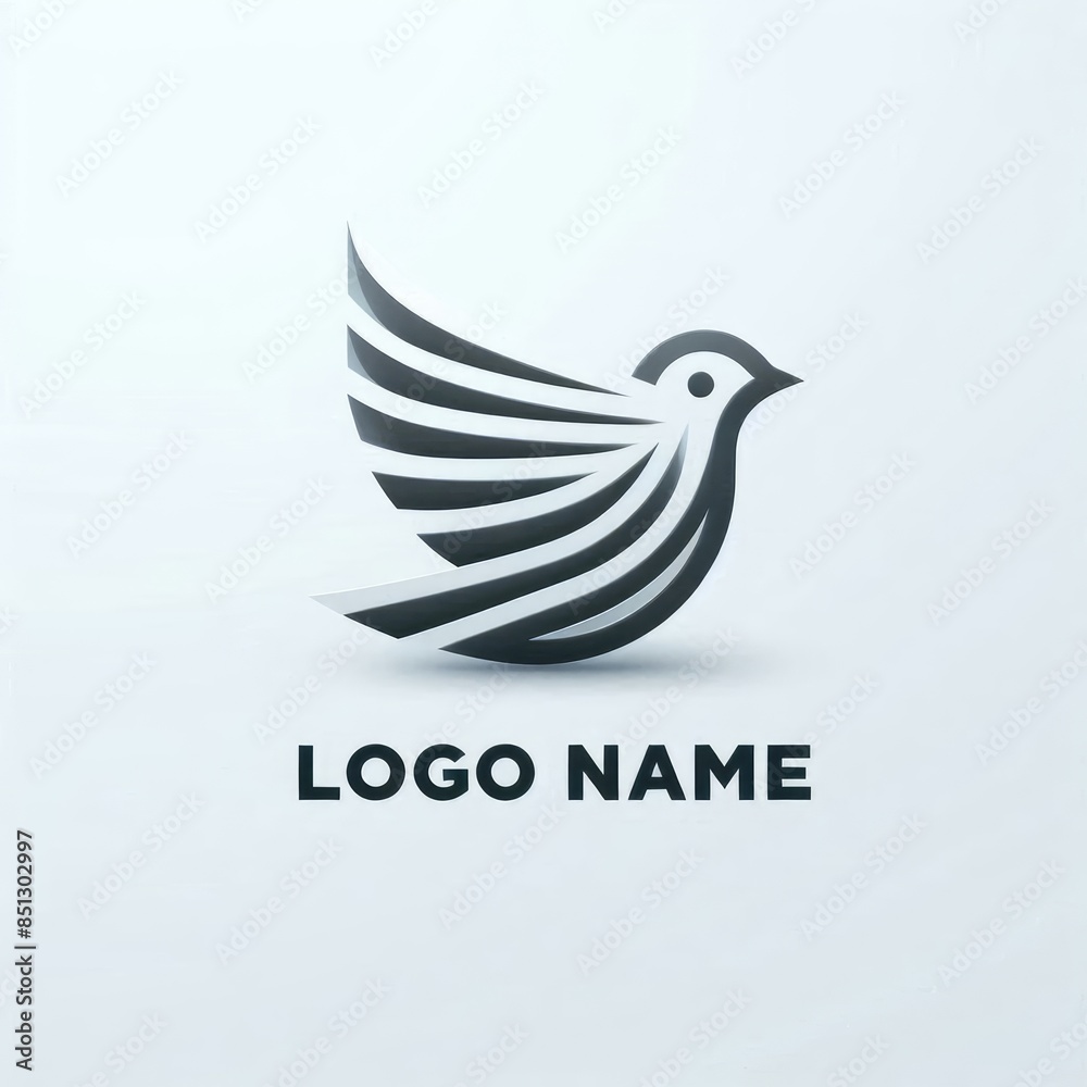 Fototapeta premium Bird Logo: Elegance and Freedom in Design