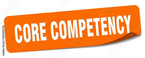 core competency sticker. core competency label