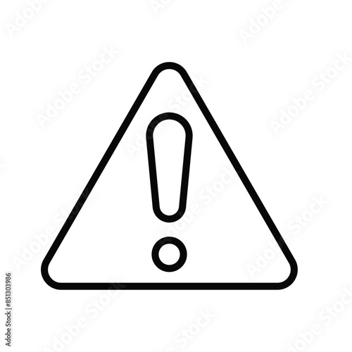exclamation icon vector template design flat and simple