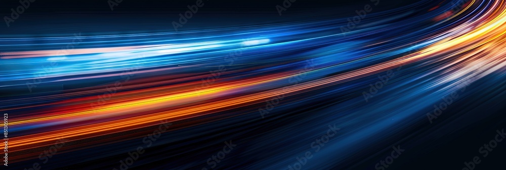 Colorful dimensional data and technology concept