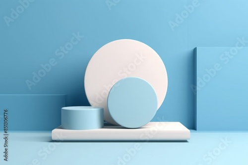 products display 3d background podium scene with shape geometric platform. background 3d rendering with podium. display to show cosmetic products. 