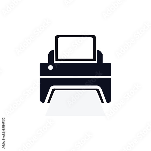 Printer icon logo design template