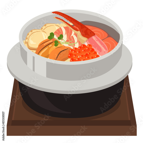 食事_釜飯_海鮮釜めし