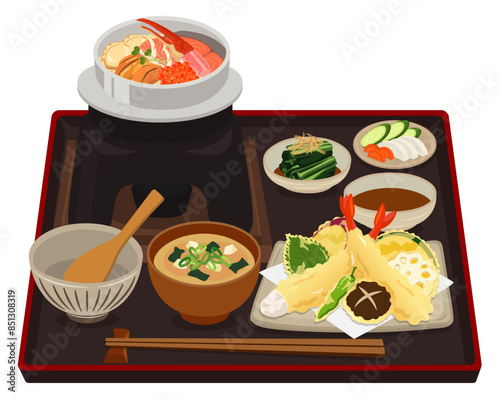 食事_釜飯_海鮮釜めし定食