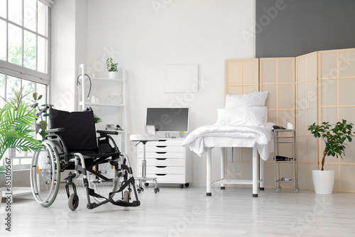 Interior of hospital ward w...