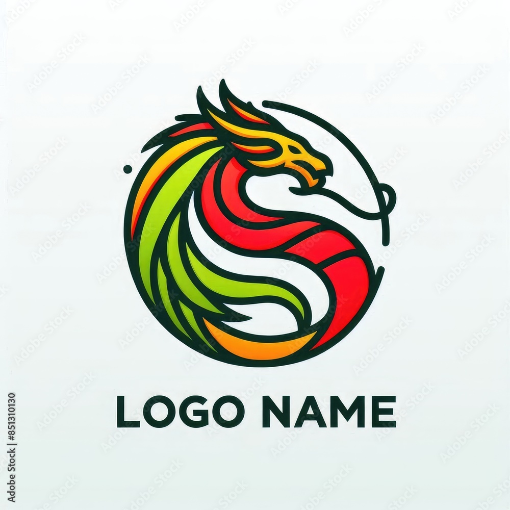 Futuristic Dragon Logo: Power and Innovation in Design