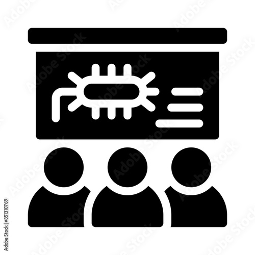 bacterium glyph icon