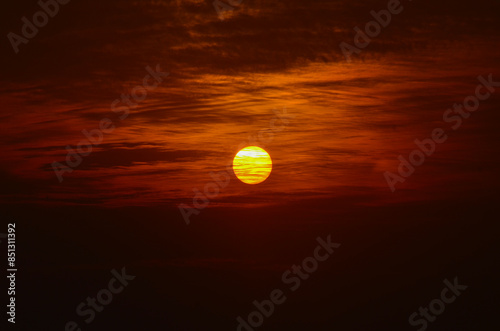 The sun is setting. with the beautiful last light