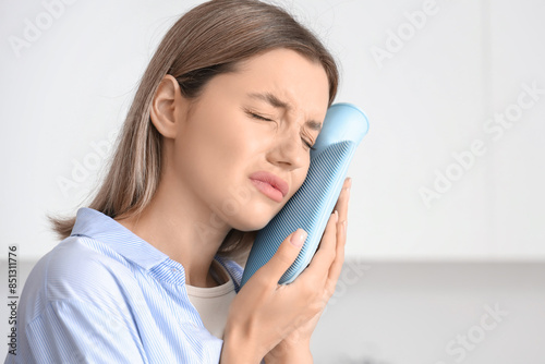 Young woman suffering from ...