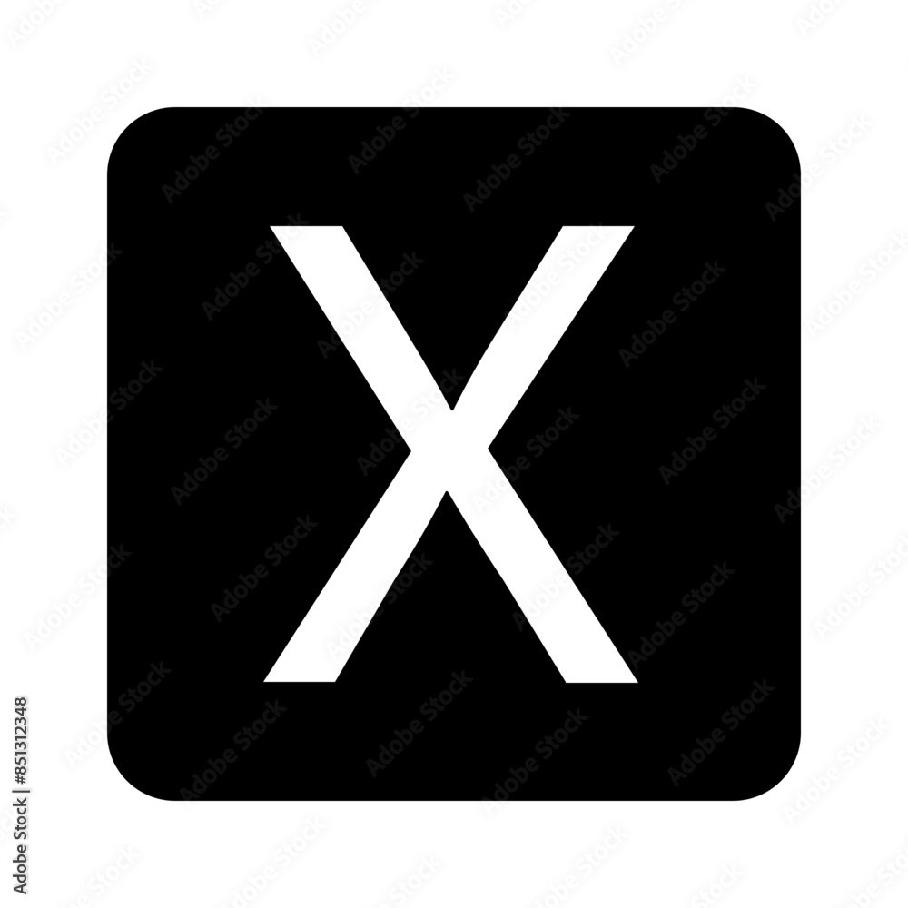 Obraz premium alphabet x