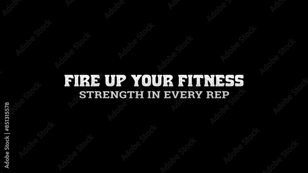 Strength in Every Rep title motion video for workout gym youtube channel intro outro video