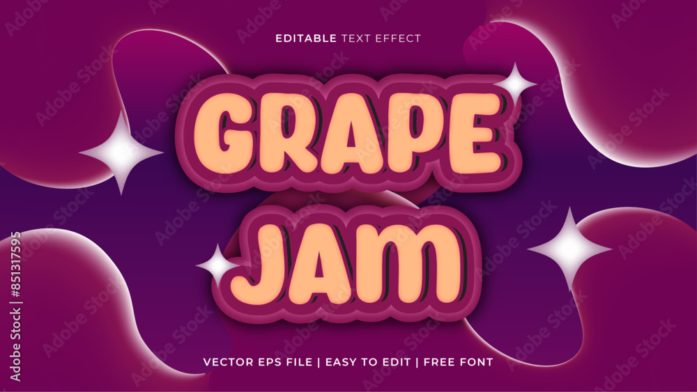 Editable text effects template design with fruits theme and cheerful colors Editable text effects template design with fruits theme and cheerful colors