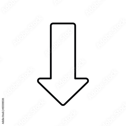 Down vector icon