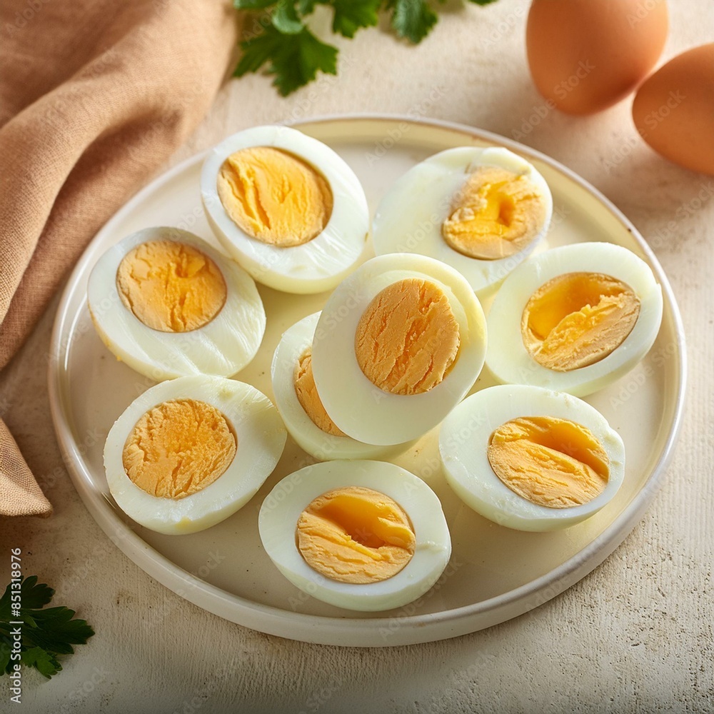 Fresh healthy boiled eggs Fresh healthy boiled eggs