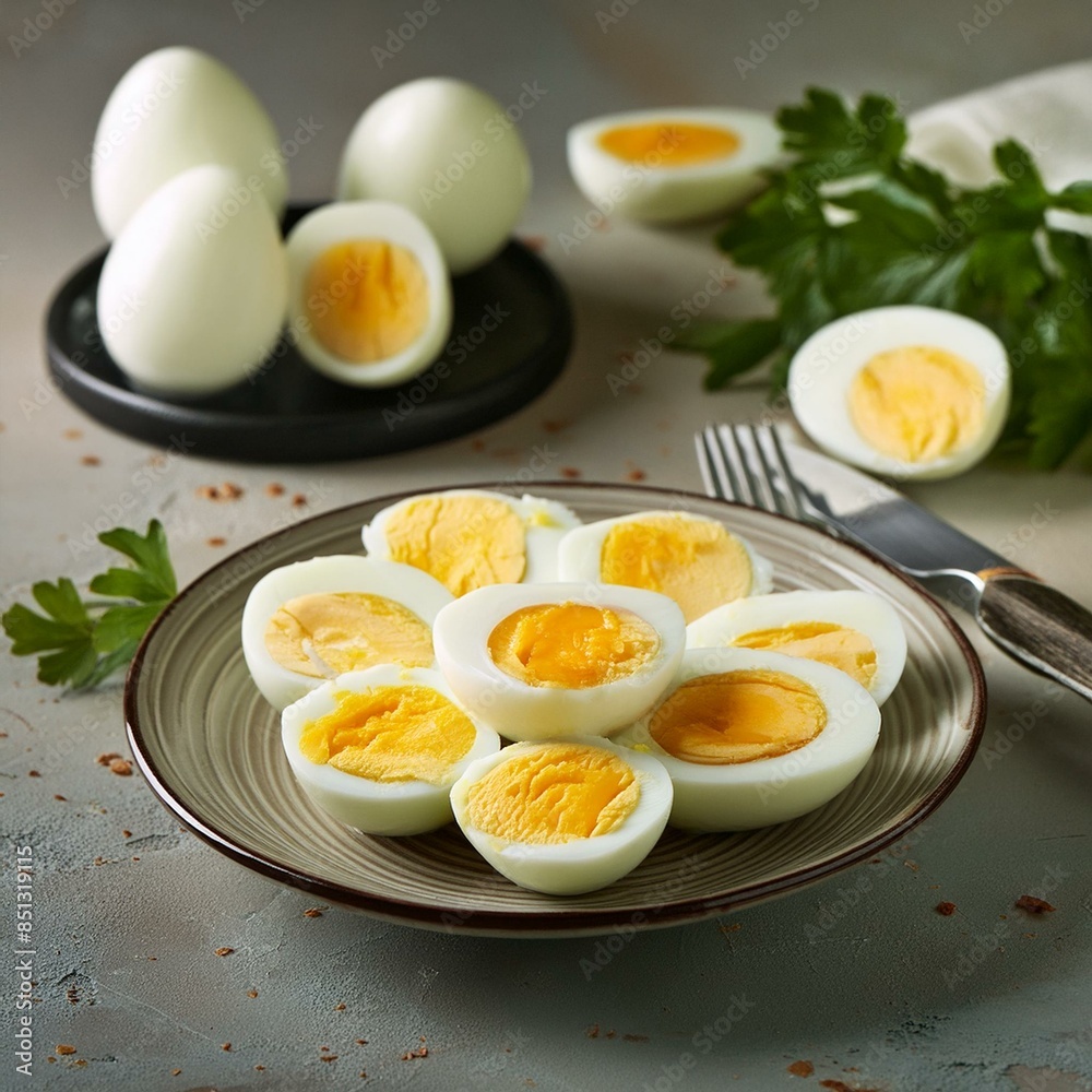 Fresh healthy boiled eggs Fresh healthy boiled eggs