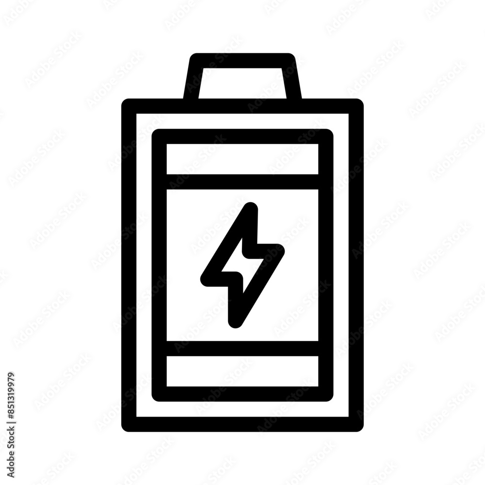 battery line icon battery line icon