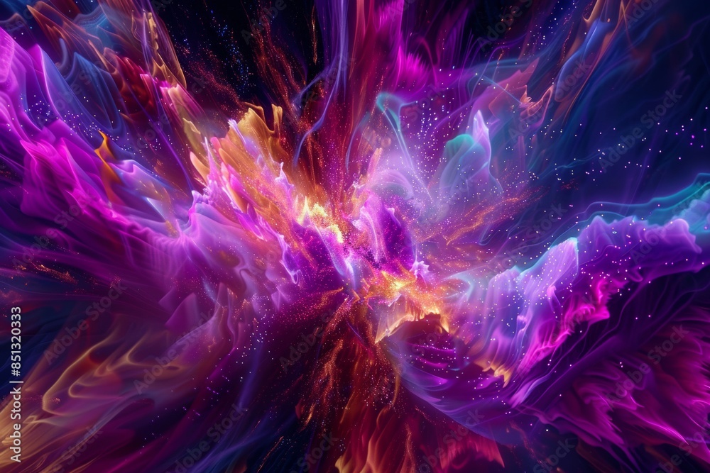 A stunning visualization of a vivid plasma field, showcasing vibrant colors and dynamic energy patterns A stunning visualization of a vivid plasma field, showcasing vibrant colors and dynamic energy patterns