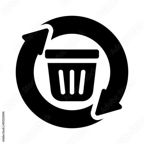 dustbin glyph icon