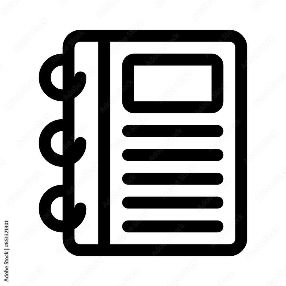 notebook line icon notebook line icon