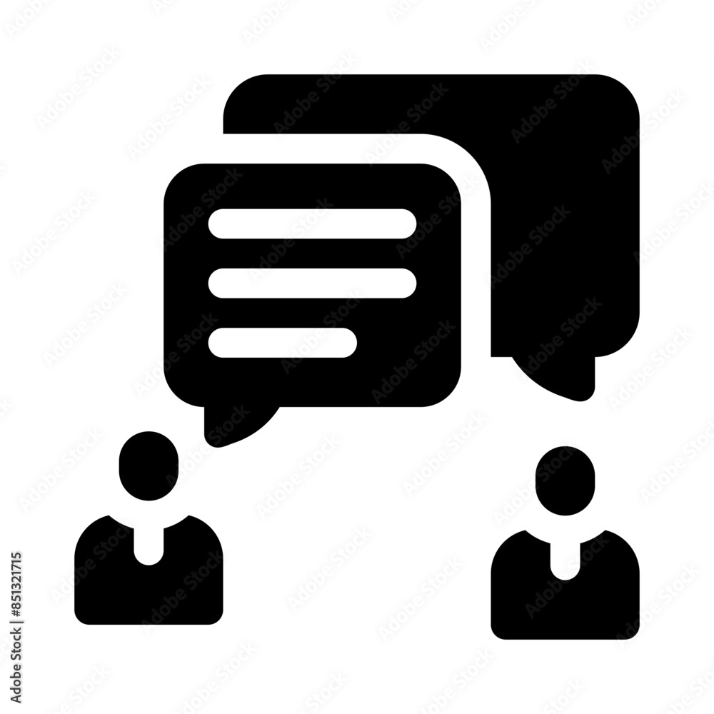 conversation glyph icon