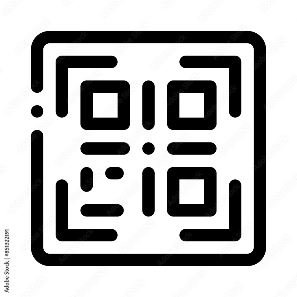 qr code line icon qr code line icon