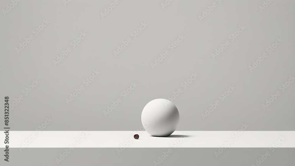 Create a minimalist composition with a single object against a plain background. Create a minimalist composition with a single object against a plain background.