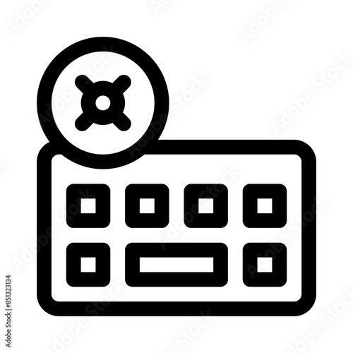 keyboard line icon