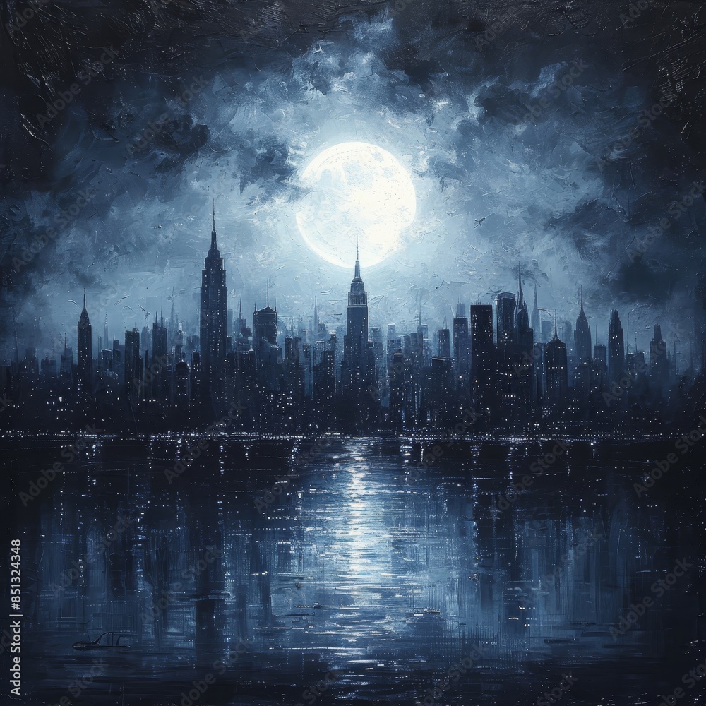 Fototapeta premium Moonlit Enchantment