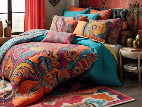 bed in a bedroom