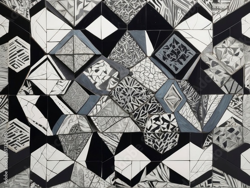 black and white pattern