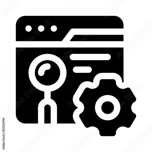 seo glyph icon photo