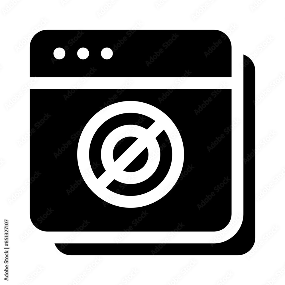 ban glyph icon