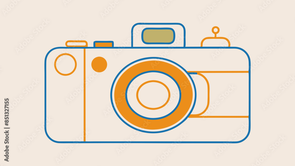 A digital photography camera illustration, ideal for capturing memories. A digital photography camera illustration, ideal for capturing memories.