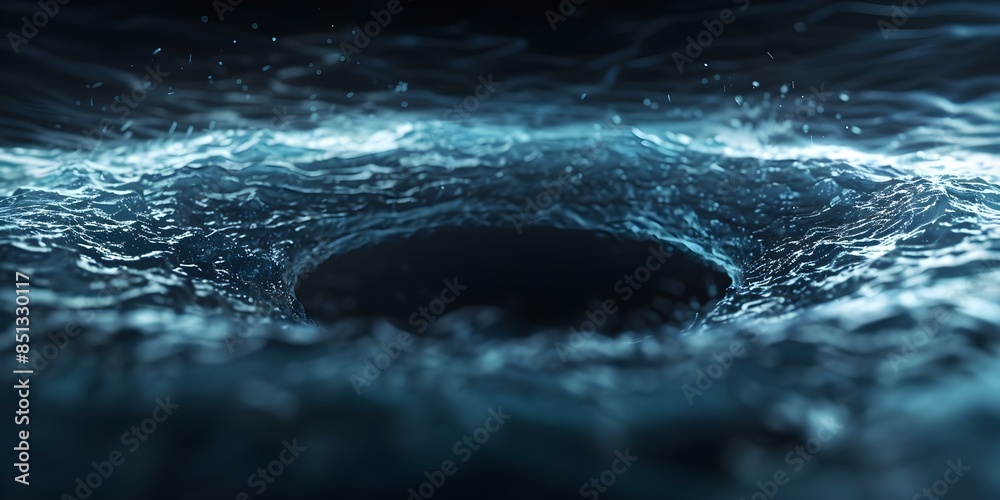 Captivating digital art of a black hole using advanced 3D techniques. Concept Digital Art, Black Hole, Advanced Techniques, 3D Modeling, Astrophysics Captivating digital art of a black hole using advanced 3D techniques. Concept Digital Art, Black Hole, Advanced Techniques, 3D Modeling, Astrophysics