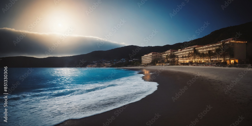 Fototapeta premium majestic evening lagoon