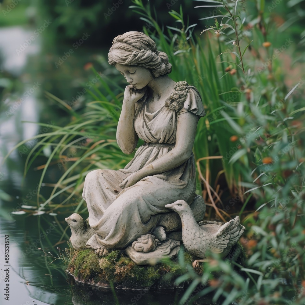 Fototapeta premium Garden Statues in Perfect Symphony