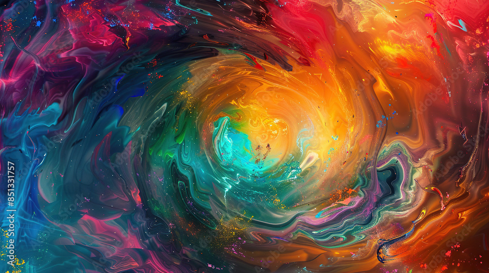 A colorful swirl of blue, red, and yellow. The colors are vibrant and the swirl is dynamic A colorful swirl of blue, red, and yellow. The colors are vibrant and the swirl is dynamic
