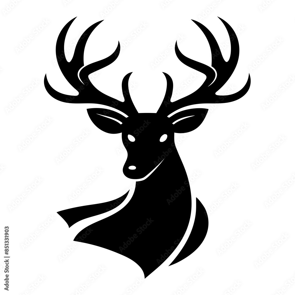 deer head vector illustration deer head vector illustration