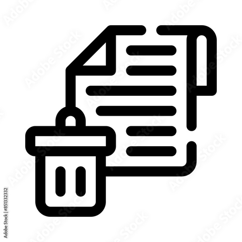 delete file line icon