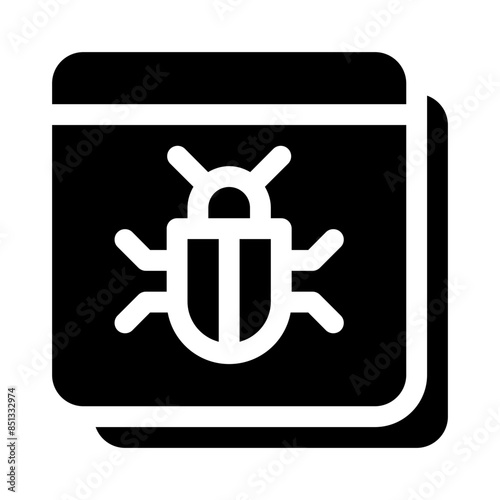 malware glyph icon